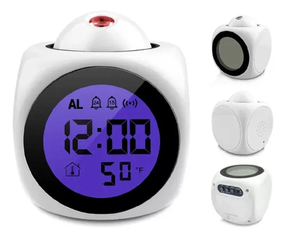 Reloj Alarma Digital Con Proyector